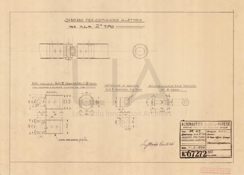 Aeronautica Macchi - Idro M.67 - Particolare alettone